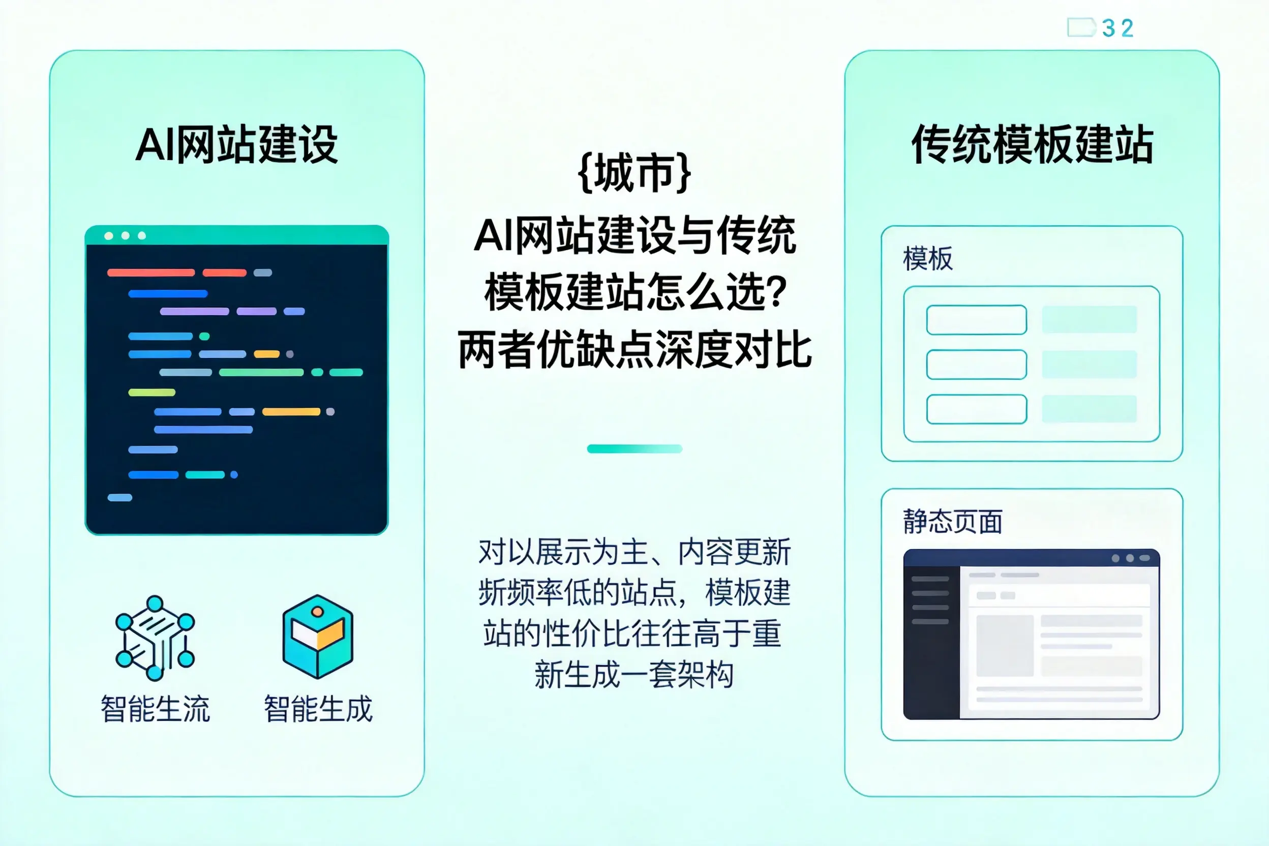 神农架AI网站建设与传统模板建站怎么选?两者优缺点深度对比