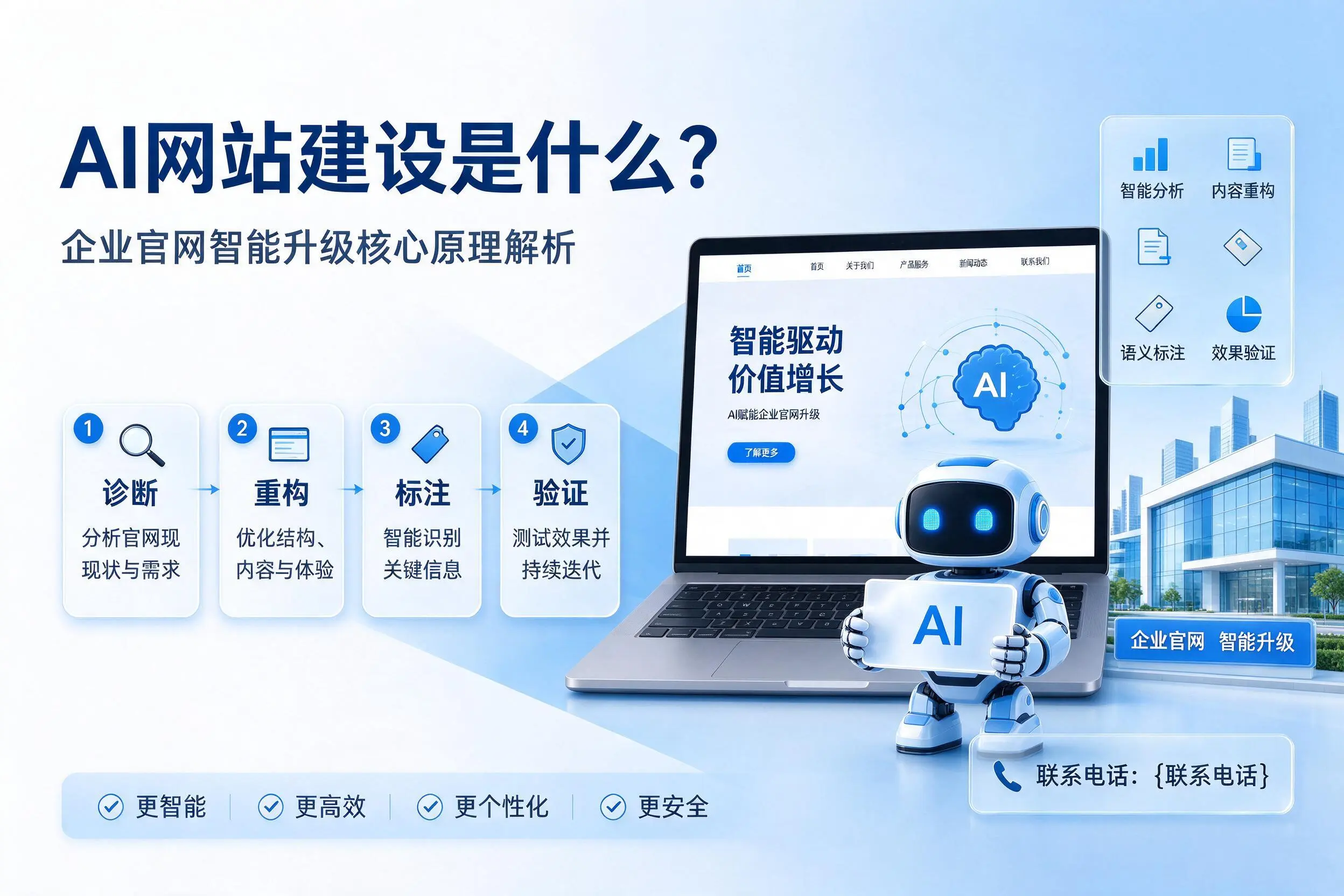 AI网站建设是什么？神农架企业官网智能升级核心原理解析